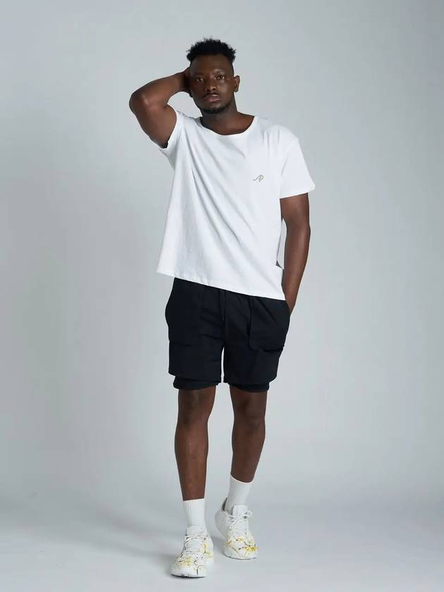 Low Cut Crew Neck Short Sleeve T-Shirt White - ATHPLATFORM - BALAAN 4