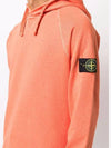 Malfile Fleece Garment Dyed Hoodie Orange - STONE ISLAND - BALAAN 4