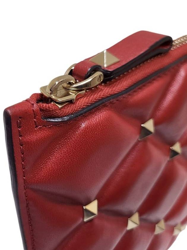 Women s RW2P0Q70NAP Candy Stud Red Clutch Bag - VALENTINO - BALAAN 7