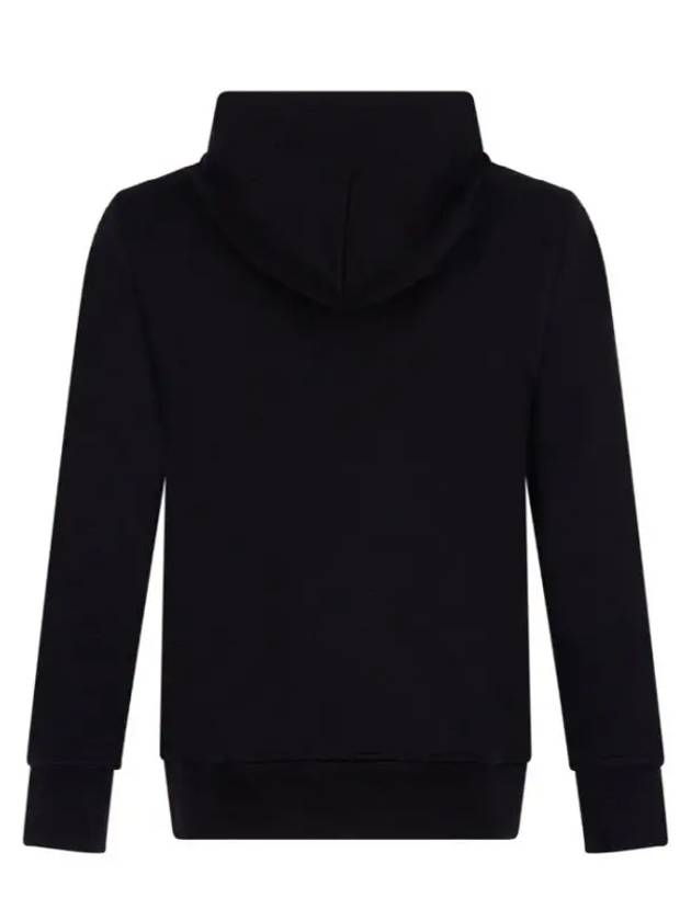 Dundas Logo Patch Cotton Zip Up Hoodie Black - MOOSE KNUCKLES - BALAAN 3