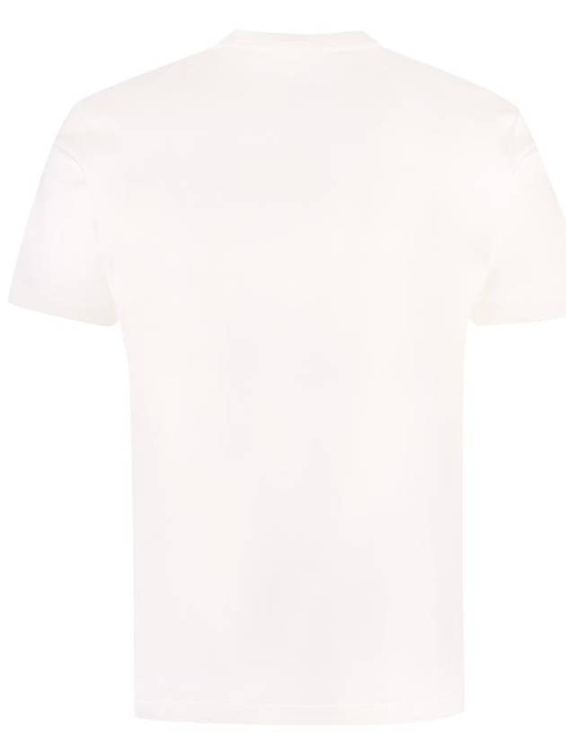 Giorgio Armani Logo Embroidery Cotton T-Shirt - GIORGIO ARMANI - BALAAN 2