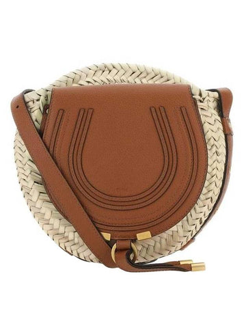 Marcie Raffia Leather Cross Bag Tan - CHLOE - BALAAN 1