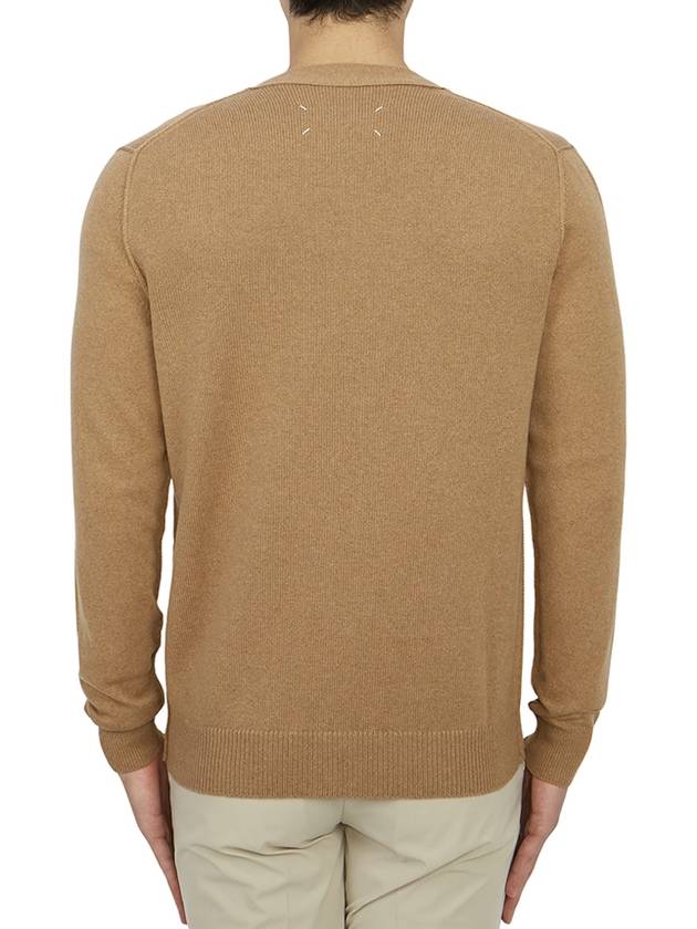 Cashmere Back Stitch Cardigan Beige - MAISON MARGIELA - BALAAN 5