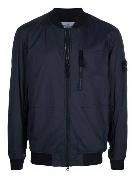 Skin Touch Nylon Garment Dyed Bomber Jacket Navy - STONE ISLAND - BALAAN 1