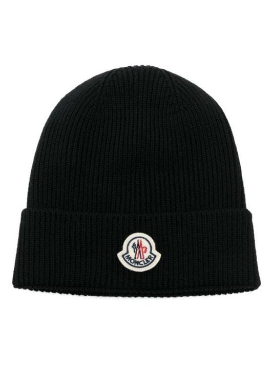 wool beanie black - MONCLER - BALAAN 1