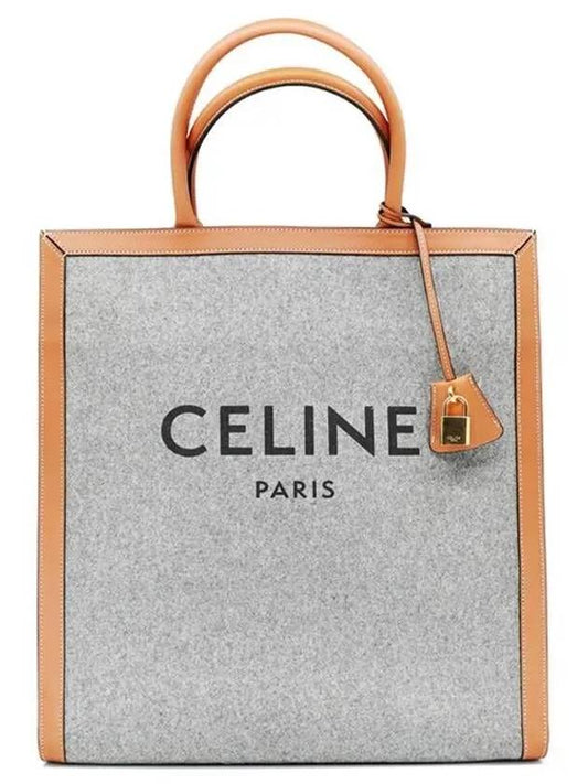 Cabas Vertical Tote Bag Grey - CELINE - BALAAN 2