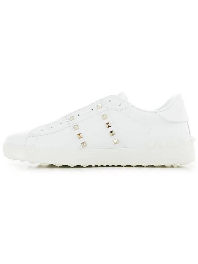 Men's Rockstud Untitled Low Top Sneakers White - VALENTINO - BALAAN 4