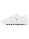 Men's Rockstud Untitled Low Top Sneakers White - VALENTINO - BALAAN 4