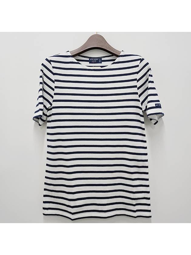 Levant Modern Striped Short Sleeve T-Shirt Marine - SAINT JAMES - BALAAN 3