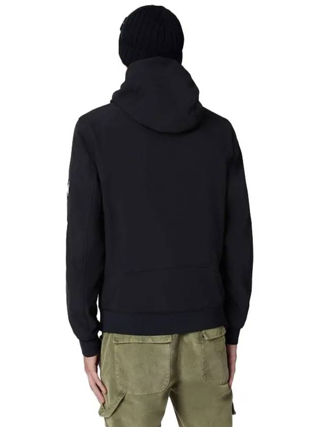 Lens Wappen Patch Zip Up Hoodie Black - CP COMPANY - BALAAN 4