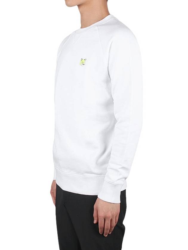 Monochrome Fox Head Classic Cotton Sweatshirt White - MAISON KITSUNE - BALAAN 4