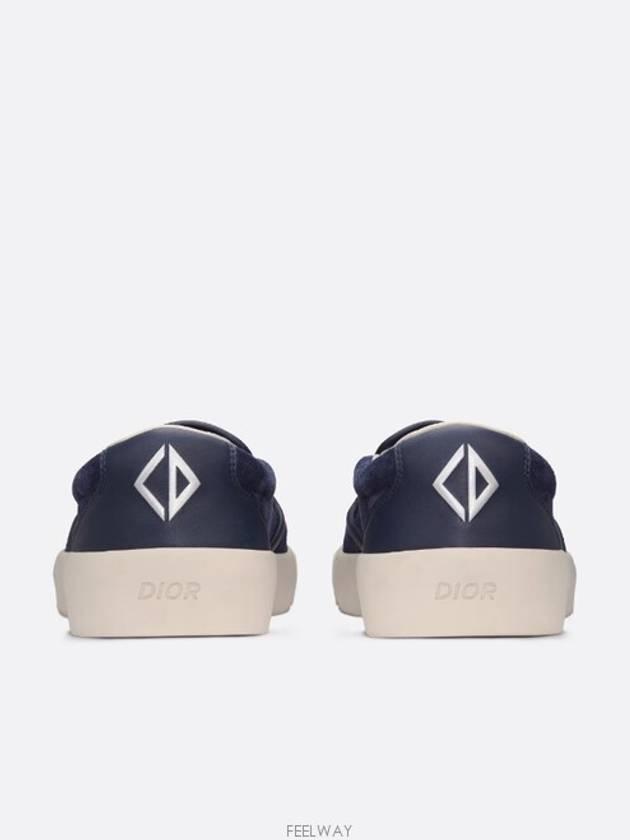 B101 Suede Smooth Calfskin Slip On Sneakers Navy - DIOR - BALAAN 6