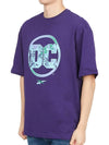 DC Logo Short Sleeve T-Shirt Purple - REEBOK - BALAAN 3