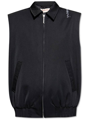 Marni Vest With Logo, Women's, Black - MARNI - BALAAN 1