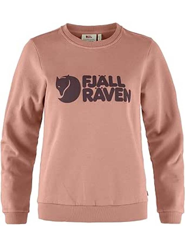 Women's Logo Sweater Dusty Rose Port - FJALL RAVEN - BALAAN 1