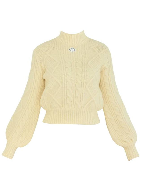 golf wear balloon sleeve sweater yellow - J JANE - BALAAN 2