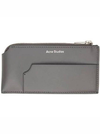 Logo Zipper Card Wallet  Dark Grey - ACNE STUDIOS - BALAAN 2