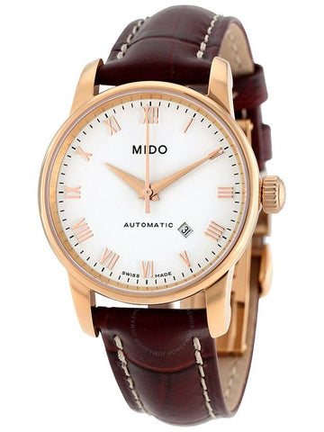 Mido Baroncelli II Automatic White Dial Ladies Watch M7600.3.26.8 - MIDO - BALAAN 1