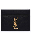 Card Wallet 423291 BOW01 1000 Black - SAINT LAURENT - BALAAN 1