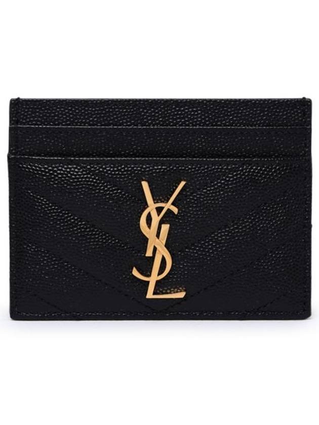 Card Wallet 423291 BOW01 1000 Black - SAINT LAURENT - BALAAN 1