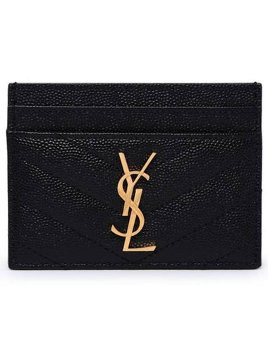 Card Wallet 423291 BOW01 1000 Black - SAINT LAURENT - BALAAN 1