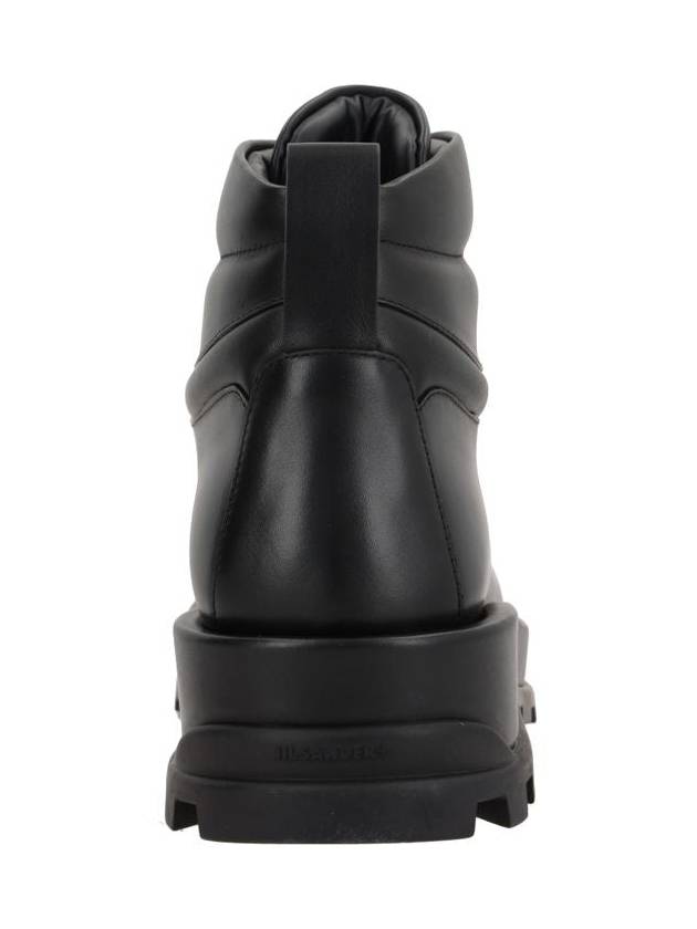 Jil Sander Leather Ankle Boots - JIL SANDER - BALAAN 3