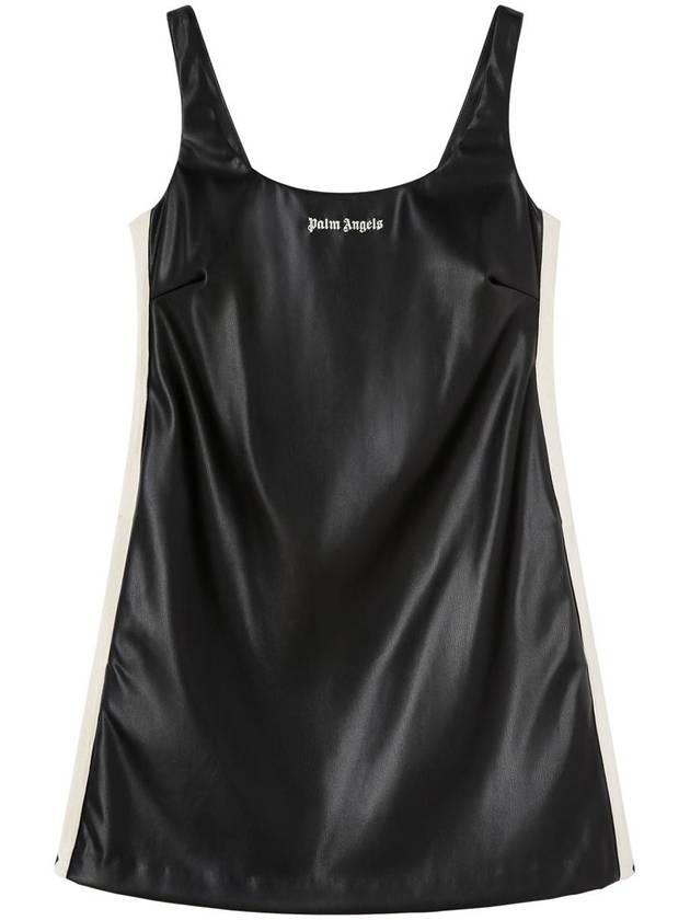 Palm Angels Leather Effect Track Dress - PALM ANGELS - BALAAN 1