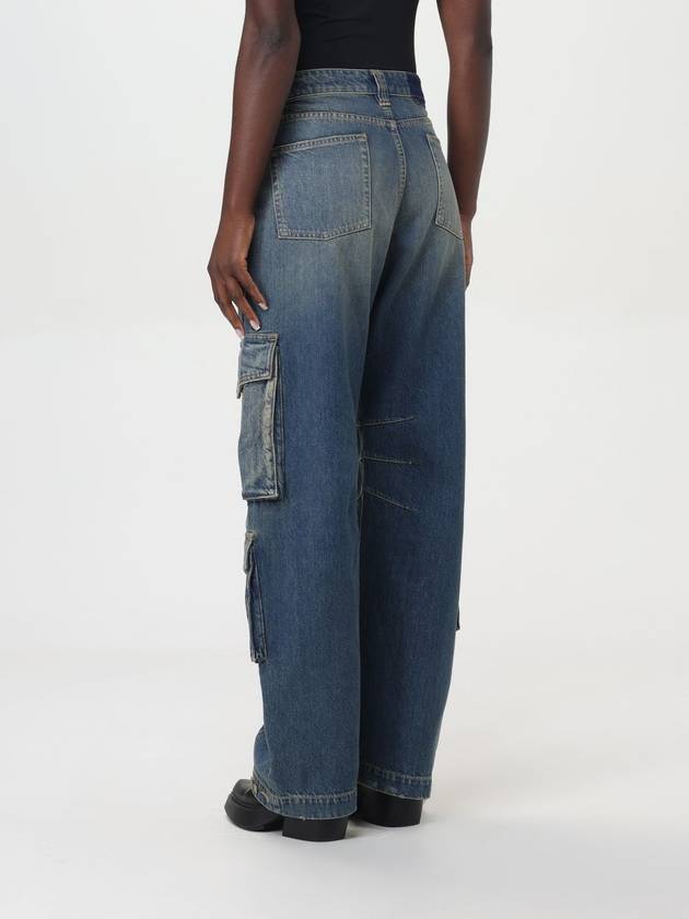 Distressed Finish Denim Wide Jeans Blue - GOLDEN GOOSE - BALAAN 3