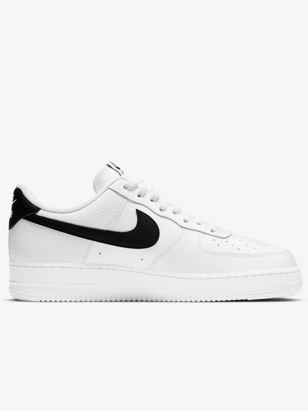 Men's Air Force 1 07 Low Top Sneakers White Black - NIKE - BALAAN 4