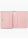 Lady Cannage Small Lambskin Half Wallet Antique Pink - DIOR - BALAAN 5