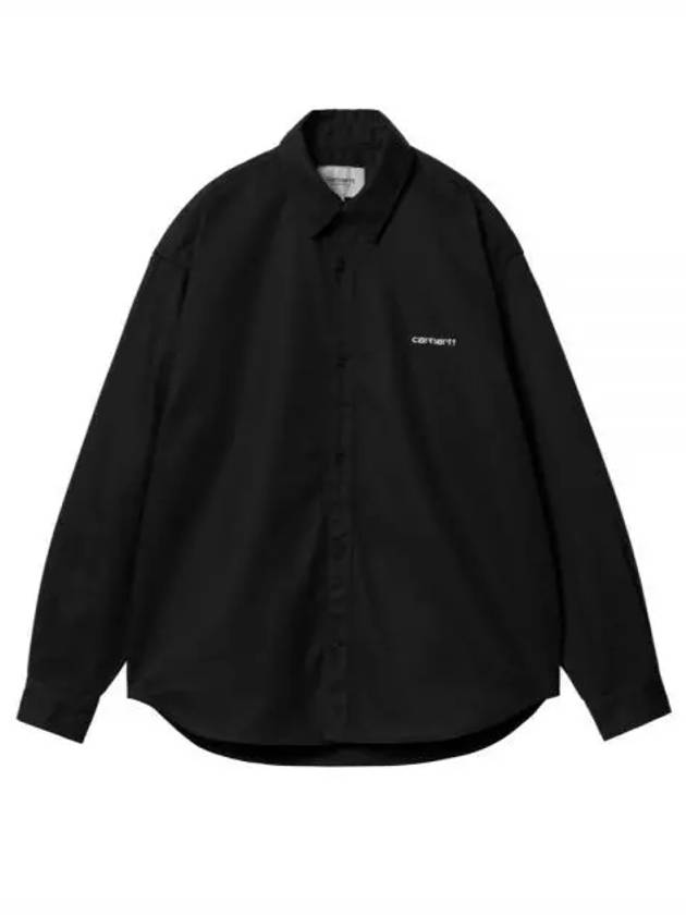 Module Script Long Sleeve Shirt Black - CARHARTT WIP - BALAAN 2