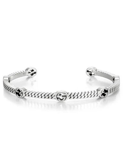 Interlocking G Thin Bracelet Silver YBA661529001 - GUCCI - BALAAN 2