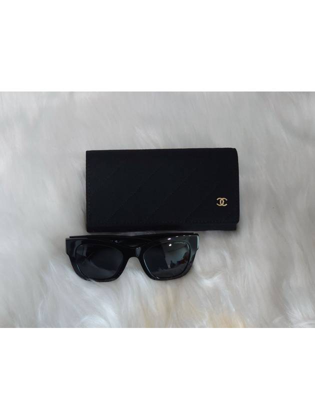 Eyewear Heart Logo Square Sunglasses Black - CHANEL - BALAAN 3