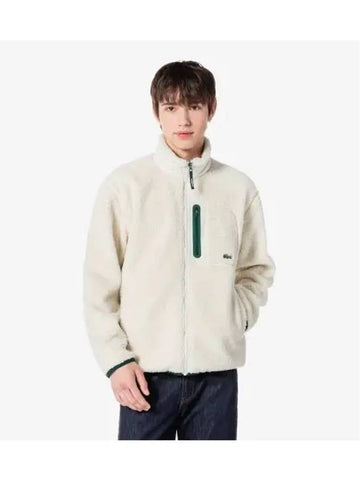 Men s Sherpa High Neck Jumper OFFWHITE Off White - LACOSTE - BALAAN 1