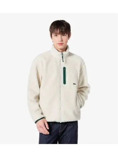 Men s Sherpa High Neck Jumper OFFWHITE Off White - LACOSTE - BALAAN 1