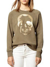 Women's Upper Skull Sweatshirt Khaki - ZADIG & VOLTAIRE - BALAAN 3