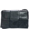 Bottega Veneta Mini Leather Cassette Bag Black 667048VCQ728803 - BOTTEGA VENETA - BALAAN 3