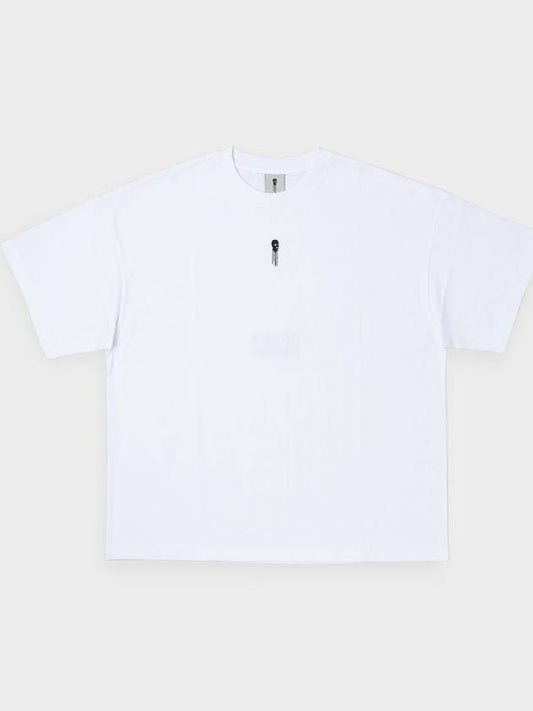 Oversize Fit Embroidered Logo Tee White - STOCKHOLM SYNDROME - BALAAN 2