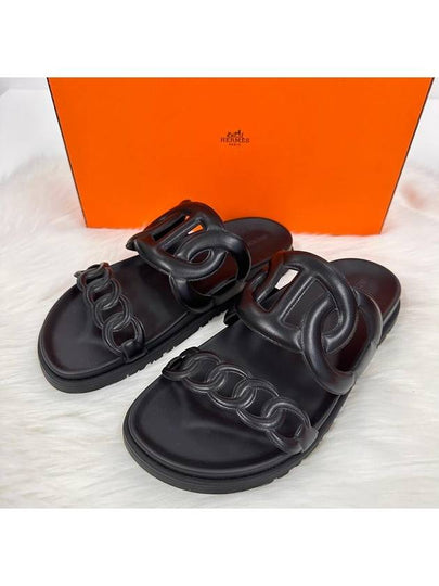 Extra Women Sandals Slippers Black - HERMES - BALAAN 2