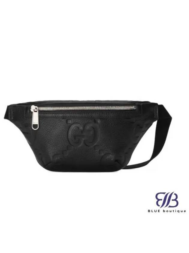 Jumbo GG Small Leather Belt Bag Black - GUCCI - BALAAN 2