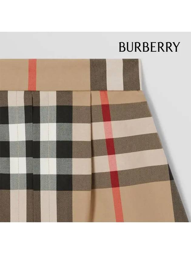 Kids Vintage Check Mini Skirt Beige - BURBERRY - BALAAN 4