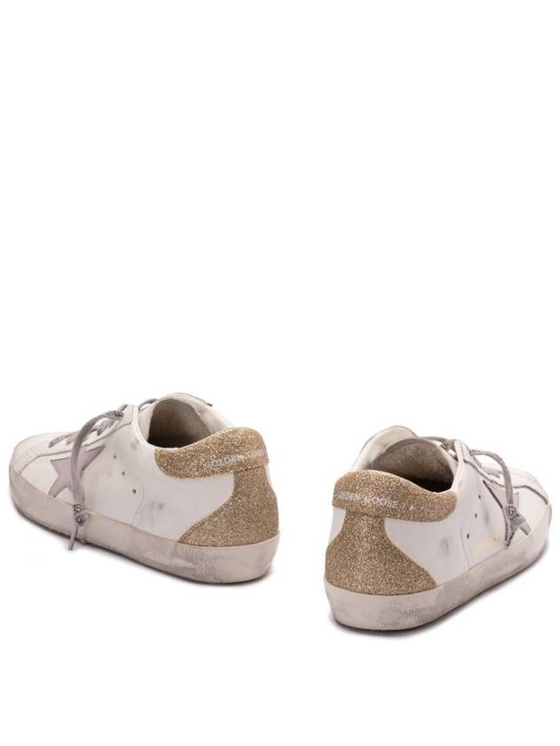 Golden Goose Super Star Leather Upper And Star Glitter Heel And Spur Shoes - GOLDEN GOOSE - BALAAN 5