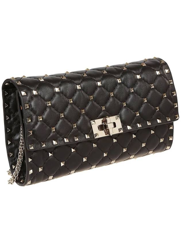 VALENTINO ROCKSTUD SPIKE CROSSBODY CLUTCH BAG - VALENTINO - BALAAN 3