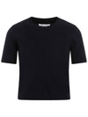 Washed Lambswool Crewneck Knit Top Navy - MAISON MARGIELA - BALAAN 1