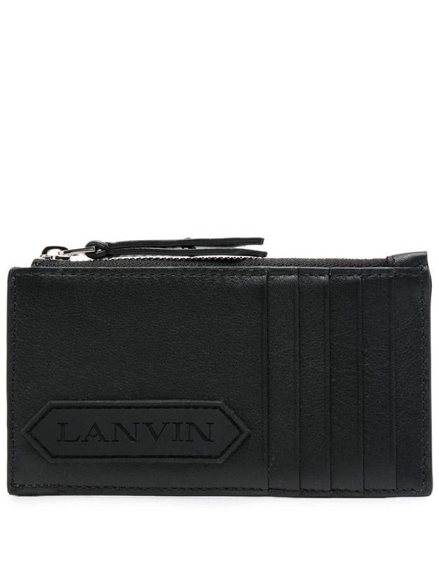 Lanvin Zipped Card Holder With  Label Accessories - LANVIN - BALAAN 1