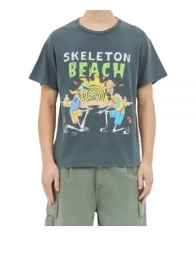 Skeleton Beach Short Sleeve T-Shirt Vintage Black - GALLERY DEPT. - BALAAN 2