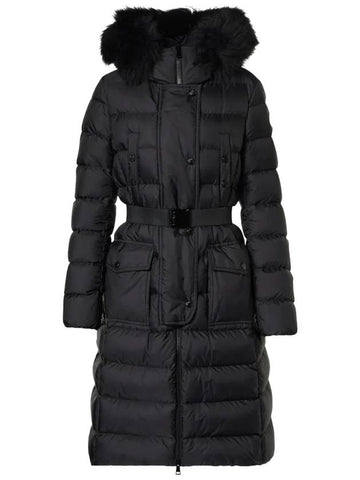 KHLOE 999 Chloe black women s long padded jacket - MONCLER - BALAAN 1