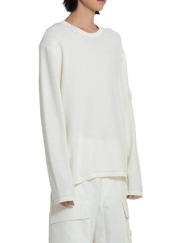 Ghost Piece Knit Top White - STONE ISLAND - BALAAN 4