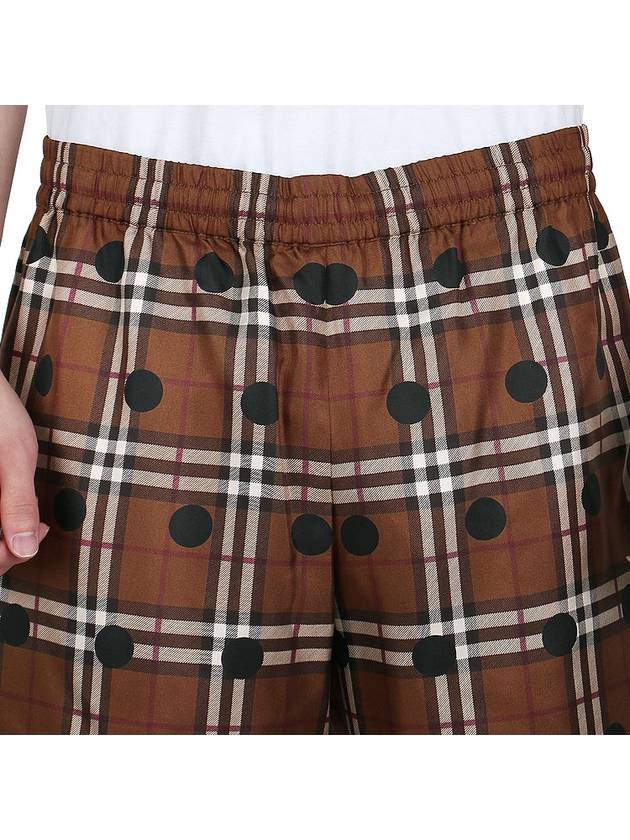 Vintage Check Polka Dot Silk Shorts - BURBERRY - BALAAN 7