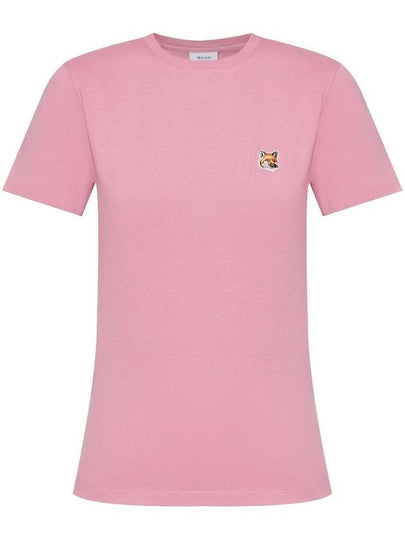 Fox Head Patch Regular Short Sleeve T-Shirt Pink - MAISON KITSUNE - BALAAN 2